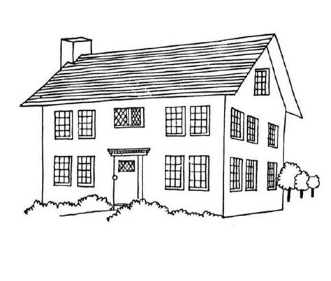 house coloring pages coloring pages