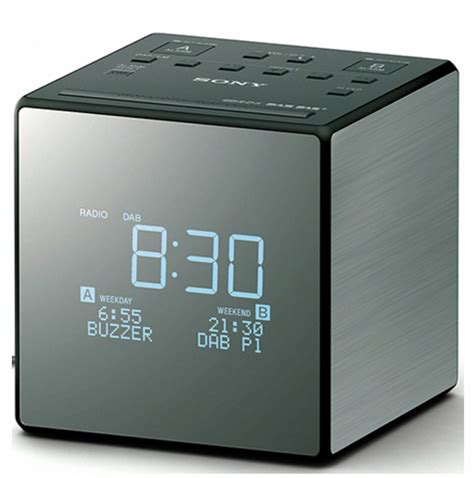 sony dabfm clock radiodual alarmlcd digital displaylightweight