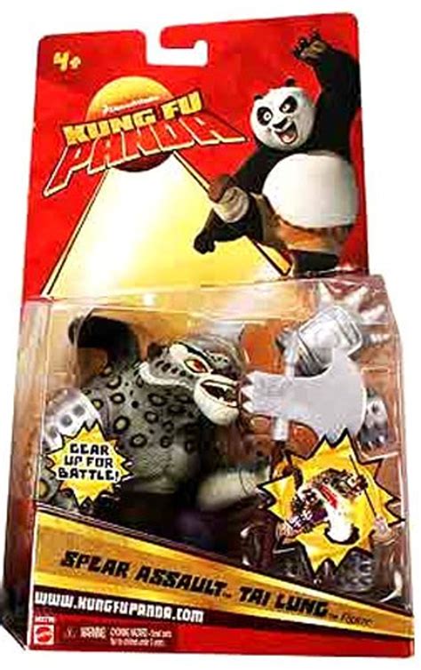 kung fu panda tai lung  action figure spear assault mattel toys toywiz