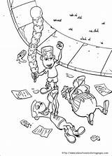 Neutron Jimmy Coloring Pages Para Printable Colorear sketch template