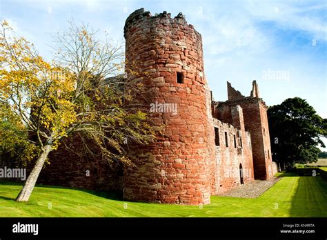 edzell castle angus scotland stock photo alamy