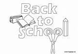 Back Welcome Coloring Pages School Kids Color Preschool Getcolorings Getdrawings Colorings sketch template