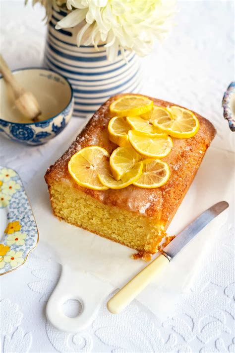 easy lemon drizzle loaf cake   ingredients supergolden bakes