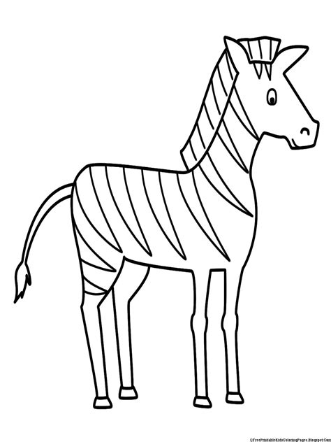 zebra coloring pages  printable kids coloring pages