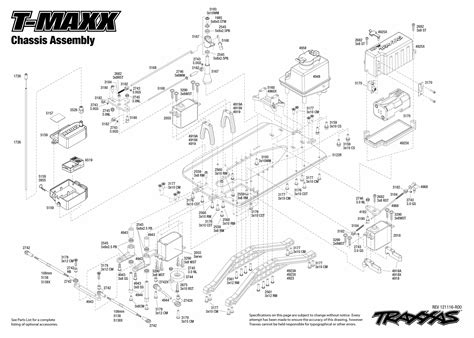 maxx  chassis assembly exploded view traxxas