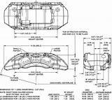 Caliper Radial Drawing Mount Calipers Dimensions Forged Wilwood Piston Brakes Rotor Disc sketch template