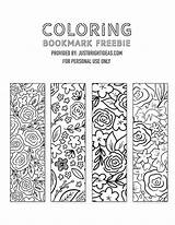 Bookmarks Printable Floral Color Print Coloring Bookmark Make Kids If Choose Board These Pages Justbrightideas sketch template