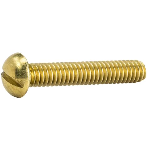 Business And Industrial Industrial Screws And Bolts Brass Round Slotted