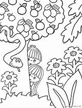 Eve Adam Coloring Pages Coloring4free Kids Related Posts sketch template