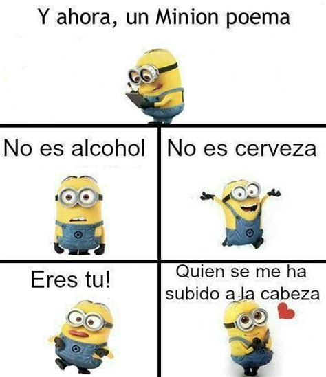 cute minion poemas funny memes jokes funny pics spanish humor minions quotes minion