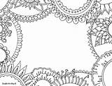 Coloring Name Pages Doodle Printable Templates Flower Color Flowers Adult Colouring Printables Names Alley Doodles Drawn Hand Kids Borders Template sketch template