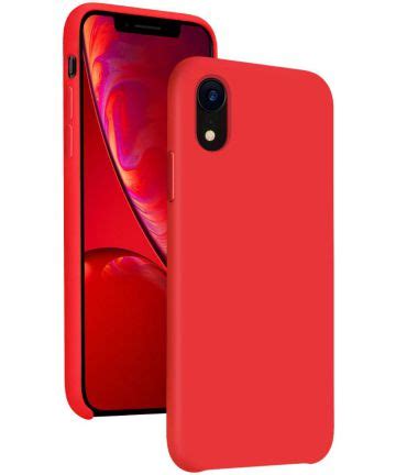 apple iphone xr siliconen hoesje rood gsmpuntnl
