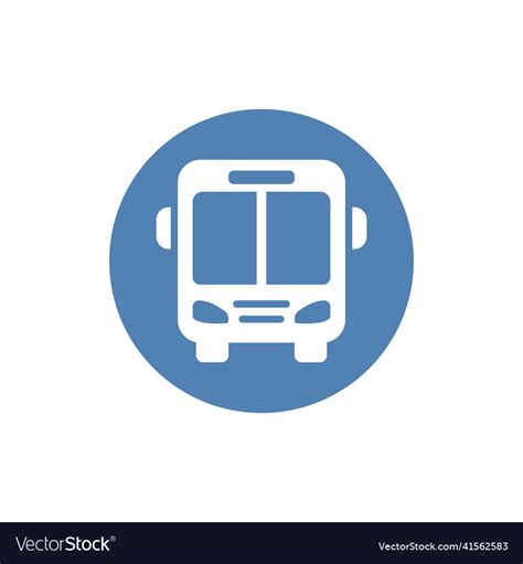 black bus icon isolated  white background logo vector image