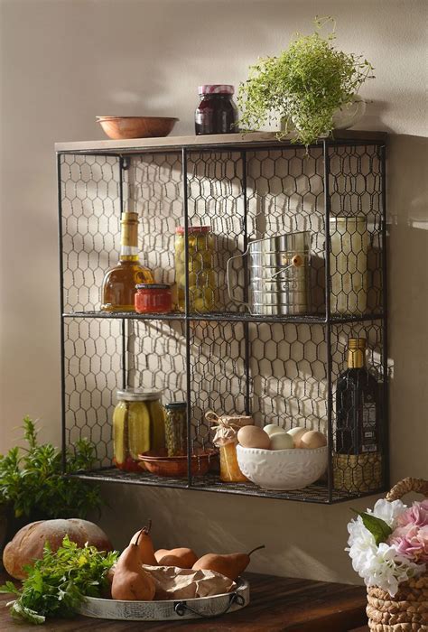 open wire shelf unit kirklands country kitchen decor small kitchen