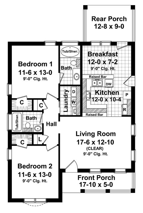 bedroom house plans  small land  bedroom house plans small front porch medium rear