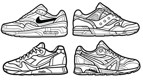 nike coloring page images