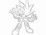Silver Coloring Pages Hedgehog Sonic Getcolorings Print sketch template