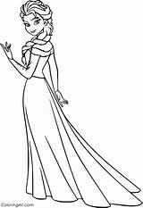 Coloringall Princess sketch template