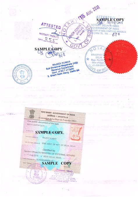 birth certificate apostille  delhi shree sai nath documentation india pvt  id
