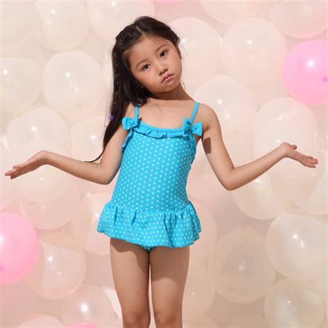 hw lovely girls child  swimsuits  piece   dots