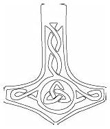 Thor Thors Martillo Norse Mjolnir Squidoo Celta sketch template