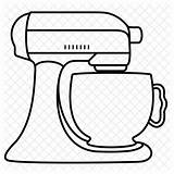 Mixer Kitchenaid Stand Icon Kitchen Food Aid Drawing Svg Cook Line Getdrawings License Select sketch template