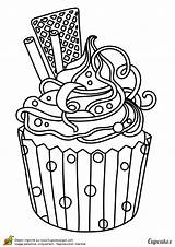 Coloriage Dessin Cupcakes Colorier Imprimer Mandala Hugolescargot Colorir sketch template