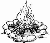Campfire Pit Feuer Flamme Lagerfeuer Howstuffworks Skizzen Scout Zeichnung Malerei Draw Clipartmag Zeichnungen Tlc sketch template