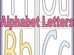 alphabet letters  colour  black  white teaching resources