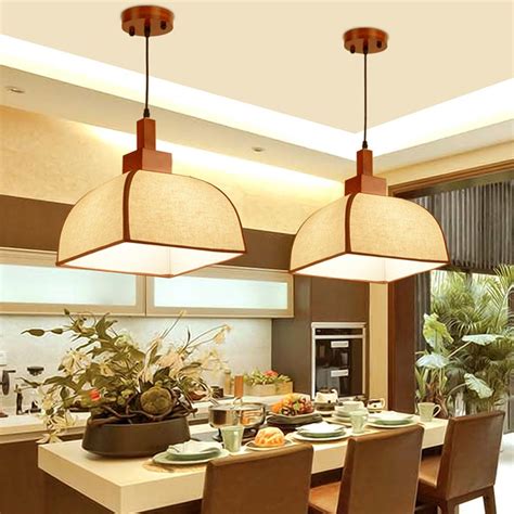 led  chinese wooden fabric led lamp led lightpendant lightspendant lamppendant light
