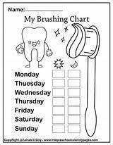 Dental Brushing Hygiene Kawaii Toothbrush Maternelle Freepreschoolcoloringpages Dents sketch template