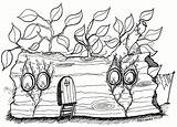 Fairy Drawing House Boyer Dawn Hollow Wash Log Drawings Fairies Paintingvalley 18th Uploaded December Which sketch template