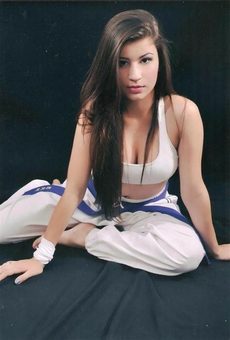 Pin On Sexy Karate Girls In Gi S And Other Martial Arts Training Sportswear