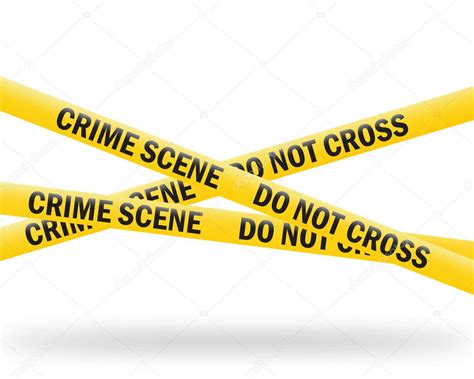 ruban de scene de crime image vectorielle par devke  illustration