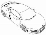 Audi R8 Coloring Pages Car Wecoloringpage Popular sketch template