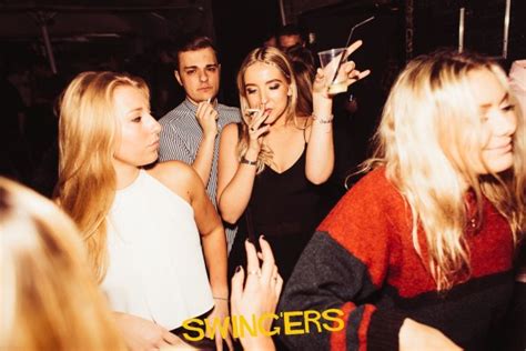 the smoking area makes swingers the best night out in newcastle