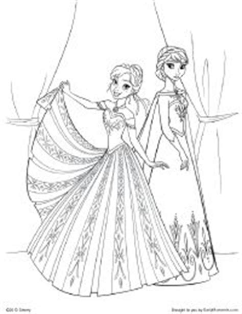 elsa coronation dress coloring page coloring pages