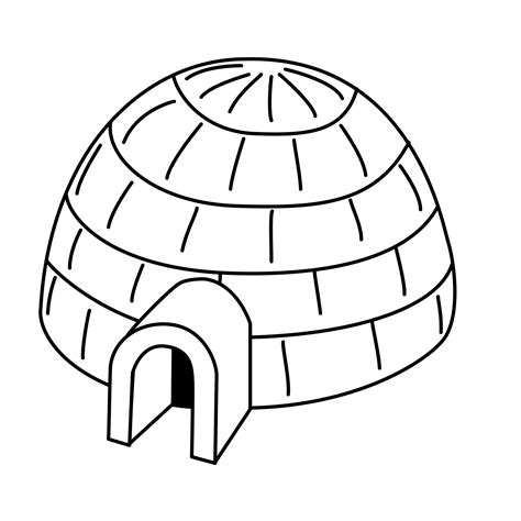 coloring pages igloo buildings  architecture printable coloring