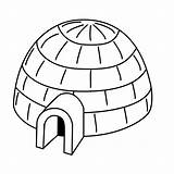 Igloo Coloring Drawing Pages Color Kids Printable Clipart Colour Sketch Various Buildings Architecture Getdrawings Paintingvalley Book High sketch template