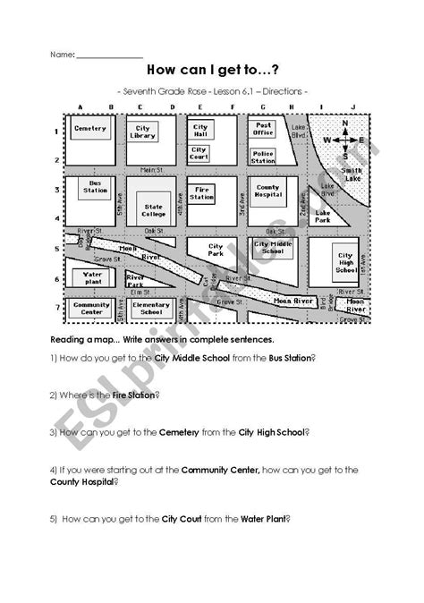 directions esl worksheet  jenniferyo