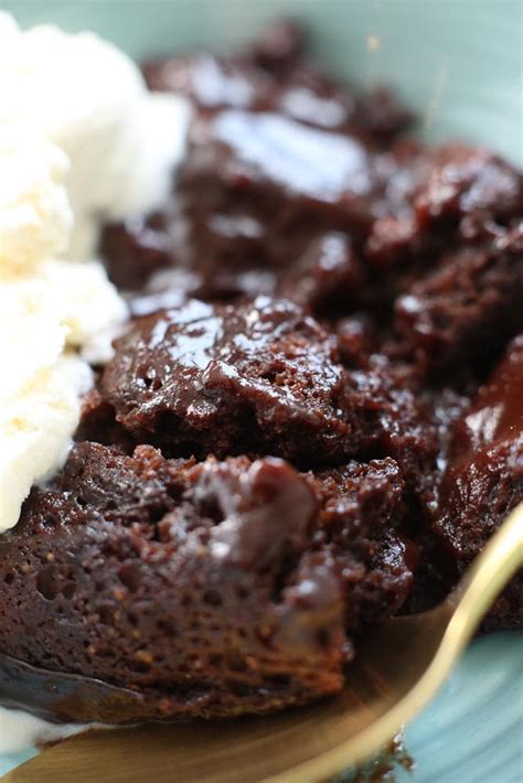 hot fudge pudding cake vegan and gluten free happy healthy mama