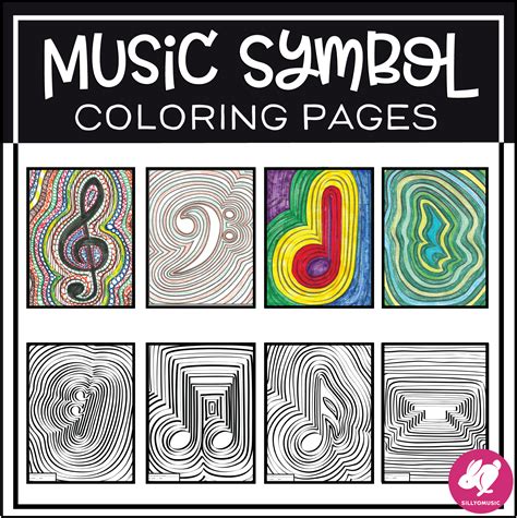 coloring pages  symbol coloring pages  sillyomusic