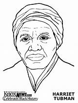 Harriet Tubman sketch template