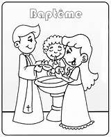 Baptism sketch template