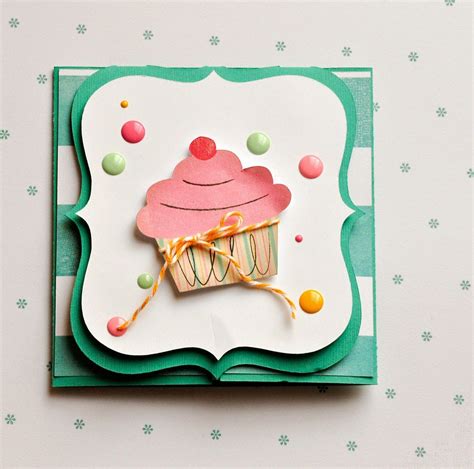 handmade card   cupcake