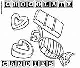 Chocolate Coloring Pages Colorings sketch template