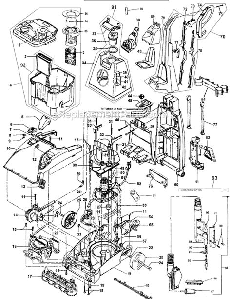 hoover   parts list  diagram ereplacementpartscom rug doctor hoover repair manuals