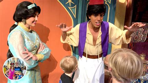 Meeting Princess Jasmine And Aladdin At Walt Disney World