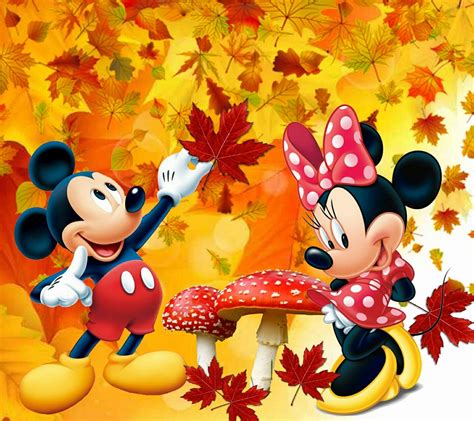 celebrating fall mickey mouse cartoon mickey mouse wallpaper