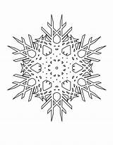 Snowflakes Cristals Coloring Netart sketch template